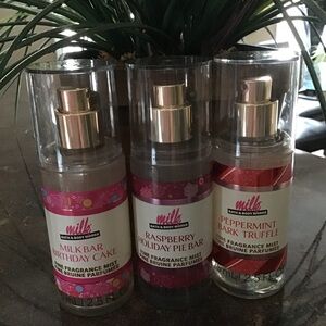 Bath & Body Works/Milk set of 3 travel size mist